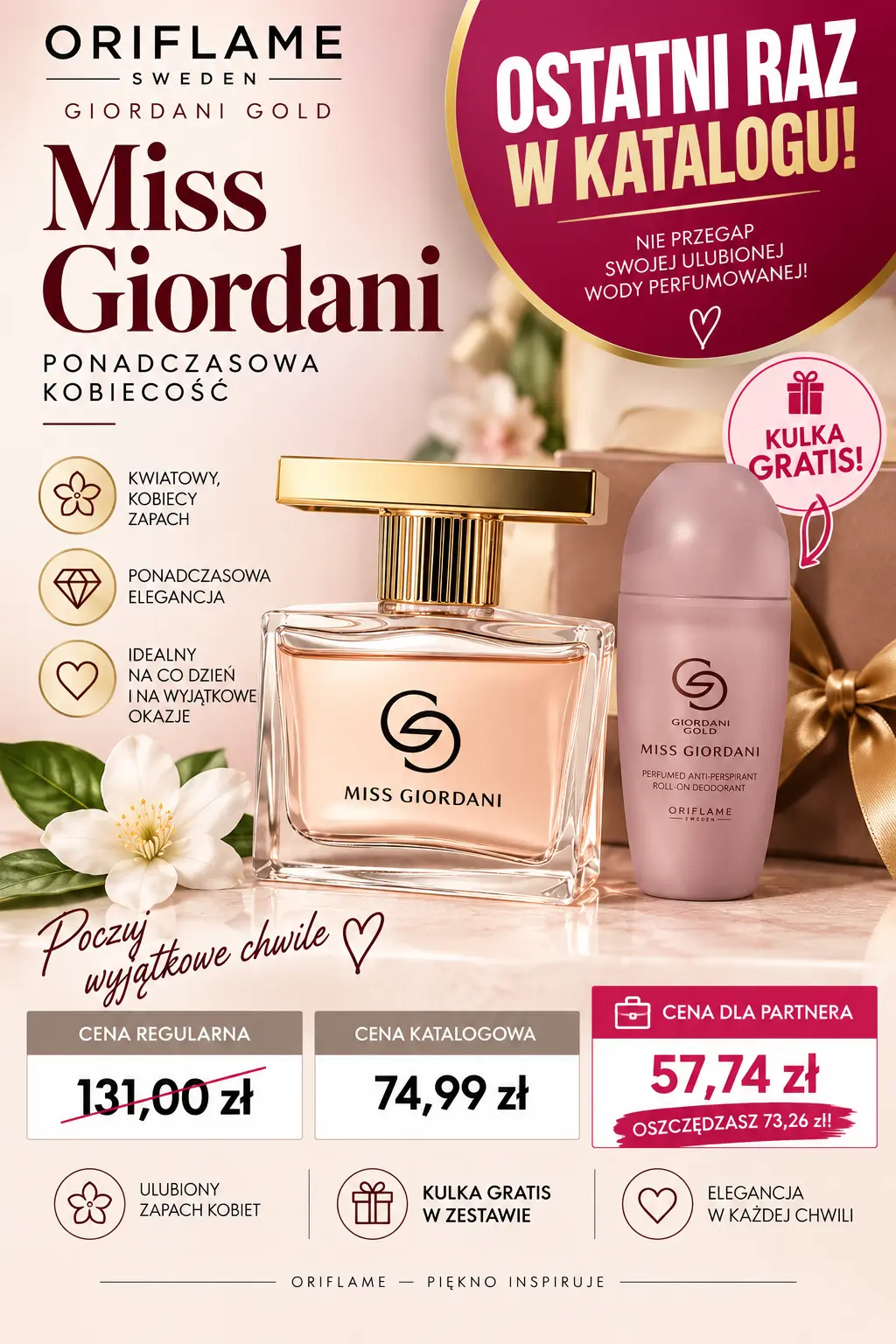 Promocja dla Partnerów Biznesowych Oriflame — oferta 4